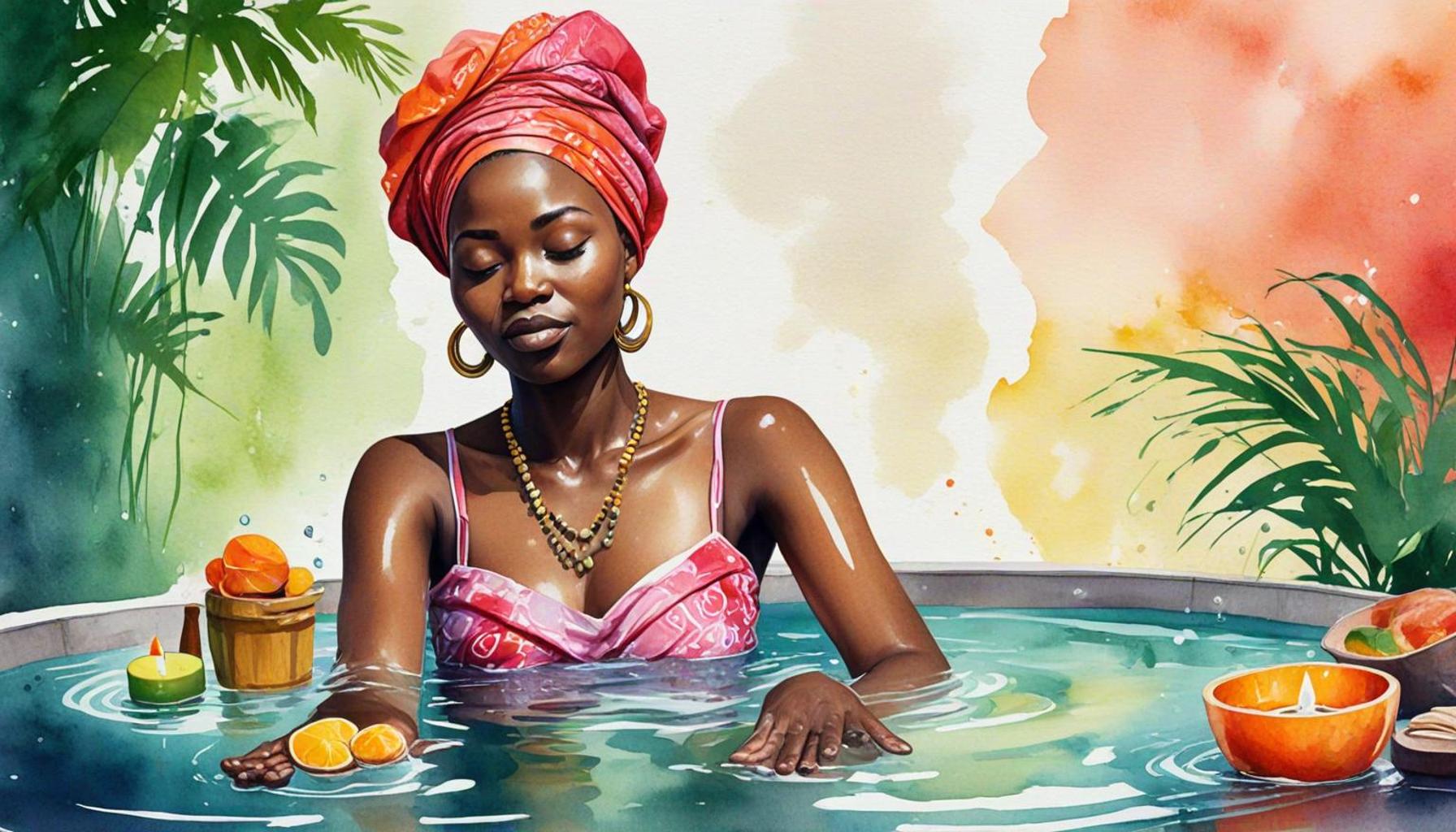 Ritual of Bathing and Meditation: Practices Inspired by Nigerian Culture to Calm the Mind