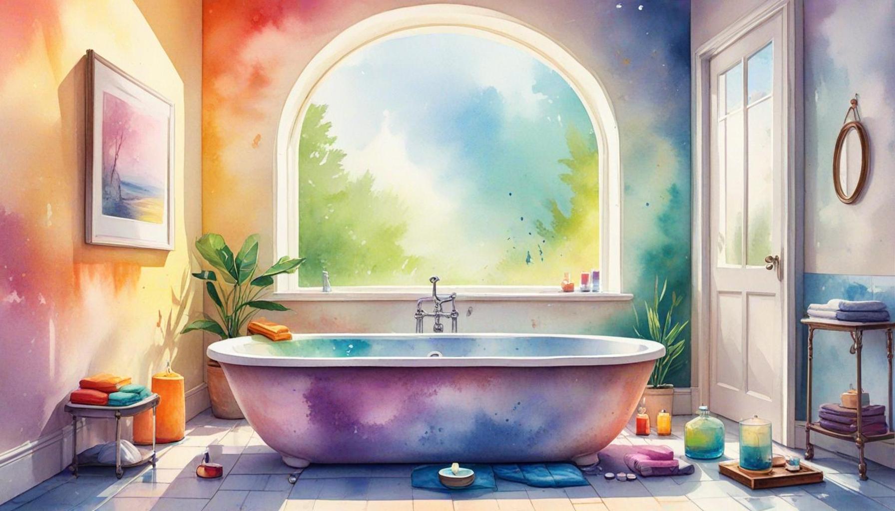 The Influence of Light and Colors in Bath Meditation: Creating a Mindful Space for Relaxation