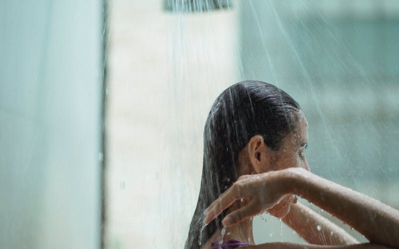 Shower meditation for peace of mind?>